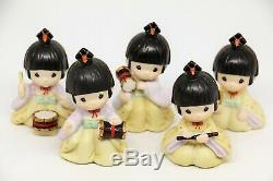Precious Moments RHYTHM AND FLUTE 791091 LE CCR Japanese Exclusive / Set Of 5