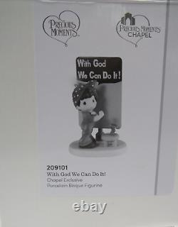 Precious Moments ROSIE THE RIVETERWITH GOD WE CAN DO IT! 209101 Signed Rare