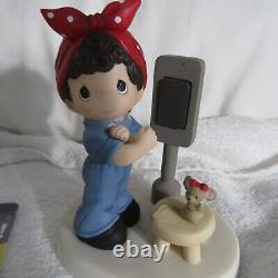 Precious Moments ROSIE THE RIVETERWITH GOD WE CAN DO IT! 209101 Signed Rare