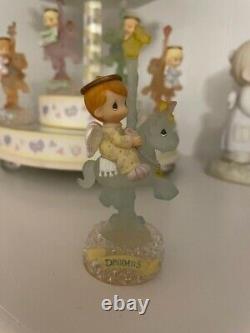 Precious Moments Rainbow Carousel Collection with 9 Figurines Excellent