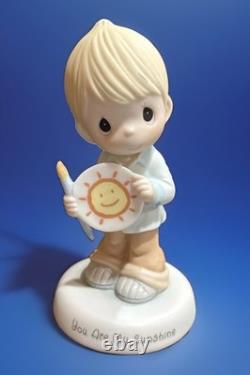 Precious Moments Rare Figurine You Are My Sunshine Special Wishes Boy Paint 2010