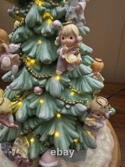 Precious Moments Rare Vintage 2003 Porcelain First Ever Illuminated Angel Tree