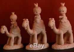 Precious Moments-Regular/Large Nativity Additions Three Kings On Camels SIGNED