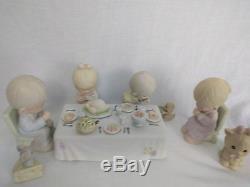 Precious Moments Retired Thanksgiving 8 Piece Set We Gather Together LOT
