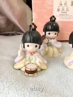Precious Moments Rhythm And Flute Very RARE Japanese Set