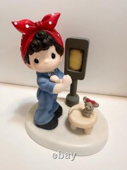 Precious Moments Rosie the Riveter With God We Can Do It! 209101 Chapel Signed