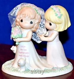 Precious Moments SISTERS ARE TIED TOGETHER WITH HEART STRINGS 2008