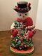 Precious Moments Snow Much Christmas Magic Snowman Tree Lights Crystals Rare 12