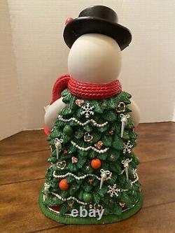 Precious Moments SNOW MUCH CHRISTMAS MAGIC Snowman Tree Lights Crystals Rare 12