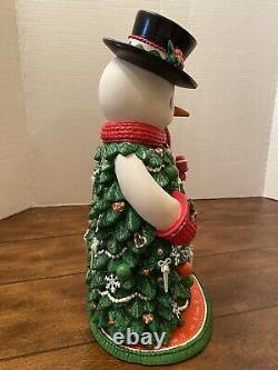 Precious Moments SNOW MUCH CHRISTMAS MAGIC Snowman Tree Lights Crystals Rare 12
