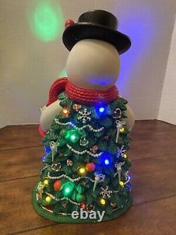 Precious Moments SNOW MUCH CHRISTMAS MAGIC Snowman Tree Lights Crystals Rare 12