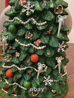Precious Moments SNOW MUCH CHRISTMAS MAGIC Snowman Tree Lights Crystals Rare 12