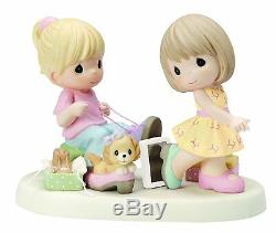 Precious Moments SOLE SISTERS Figurine Girls Shoe Shopping dog best friends rare