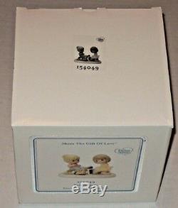 Precious Moments SOLE SISTERS Figurine Girls Shoe Shopping dog best friends rare