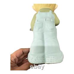 Precious Moments Sam B Garden Statue Set 2 Girl Boy Watering Can Shovel 2004