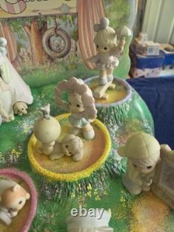 Precious Moments Sammy's Circus Complete 9-Piece Set 1993 With Display And Xtras
