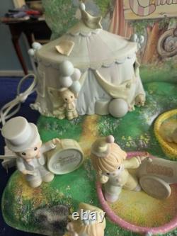 Precious Moments Sammy's Circus Complete 9-Piece Set 1993 With Display And Xtras