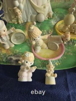 Precious Moments Sammy's Circus Complete 9-Piece Set 1993 With Display And Xtras