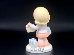 Precious Moments Shopping Spree Figurine Girl with Bags & Sale Sign NEW