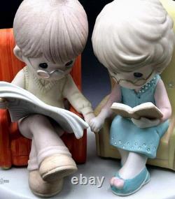 Precious Moments Side by Side, Forever? PM Couple? Cozy Reading Chairs