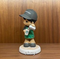 Precious Moments Singapore Exclusive Starbuck Boy Barista, Rare