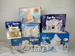 Precious Moments Sugar Town Christmas Figurine Lot 6 Complete Sets + 34 Pieces