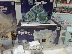 Precious Moments Sugar Town Complete Set With Holiday Train Set Many Extras. Wow