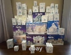 Precious Moments Sugar Town NEW 7 Sets withAccessories 60 Pieces Total Retired