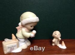 $ Precious Moments Sugar Town Post Office Set Collectable Christmas
