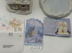 Precious Moments Sugar Town Skating Pond Complete 7 PC Collector Set 2 BONUS PCS