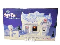 Precious Moments Sugar Town Train Station 6 Pc Set Enesco 1995 BRANDNEW