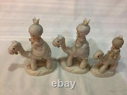 Precious Moments THEY FOLLOWED THE STAR E-5624 NATIVITY Wisemen on Camels No Box