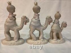 Precious Moments THEY FOLLOWED THE STAR E-5624 NATIVITY Wisemen on Camels No Box