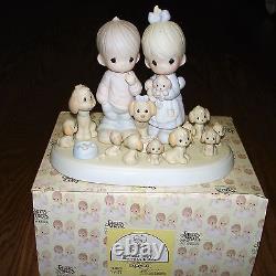 Precious Moments The Good Lord Has Blessed Us Tenfold Figurine withBox #114022