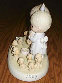 Precious Moments The Good Lord Has Blessed Us Tenfold Figurine withBox #114022