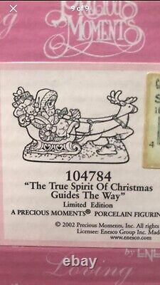 Precious Moments The True Spirit Of Christmas Guides The Way 104784 In Box Vtg
