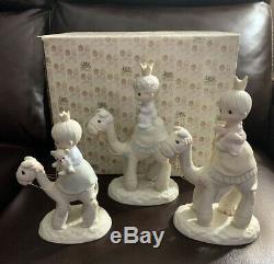 Precious Moments They Followed The Star 3 Wise Men Camels Nativity Set