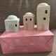 Precious Moments Three Buildings E-2387 Nativity Scenery 3 Pc Set