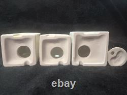 Precious Moments Three Buildings with Palm Tree E-2387 Nativity Scenery