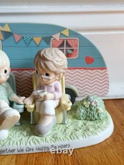 Precious Moments Together We Are Happy Campers Bisque Porcelain Figure Limited