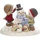 Precious Moments Top It All Off With Love Limited Edition Couple With Snowman B