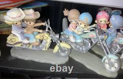 Precious Moments Two For The Road Series LOT of 9 FigurinesMotorcycles Love