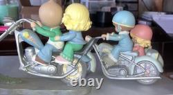 Precious Moments Two For The Road Series LOT of 9 FigurinesMotorcycles Love