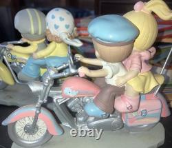Precious Moments Two For The Road Series LOT of 9 FigurinesMotorcycles Love