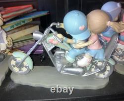 Precious Moments Two For The Road Series LOT of 9 FigurinesMotorcycles Love