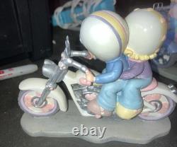 Precious Moments Two For The Road Series LOT of 9 FigurinesMotorcycles Love