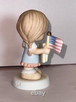 Precious Moments Welcome Home My Hero Girl Bisque Porcelain Excellent Condition