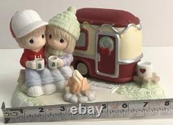 Precious Moments Wishing You A Merry Camper Christmas 221035 Couple Camping NEW