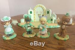 Precious Moments Wizard of Oz 15 Piece Set -Over Rainbow, Emerald City, Munchkin