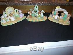 Precious Moments Wizard of Oz 15 Piece Set -Over Rainbow, Emerald City, Munchkin